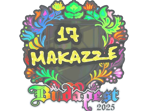 Klistermärke | makazze (holo) | Budapest 2025
