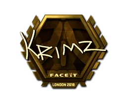 Sticker | KRIMZ (Gold) | London 2018