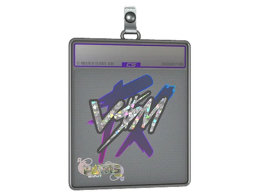 Klistermärkesfodral | v$m (glitter) | Paris 2023