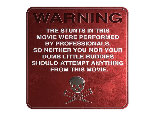 Sticker | WARNING (Foil)