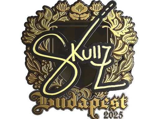印花 | skullz（金色）| 2025年布达佩斯锦标赛