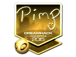 Klistermärke | Pimp (Guld) | Cluj-Napoca 2015
