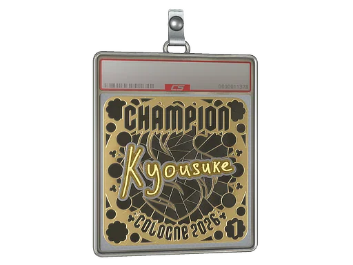 Placa de Adesivo | kyousuke (Dourado, Classificação) | Colônia 2026