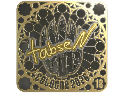 Aufkleber | tabseN (Gold, Endplatzierung) | Köln 2026