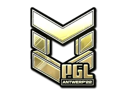 Pegatina | PGL (dorada) | Amberes 2022