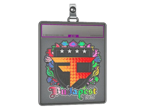 Placa de Adesivo | FaZe Clan (Holográfico) | Budapeste 2025