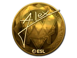 Aufkleber | ALEX (Gold) | Kattowitz 2019