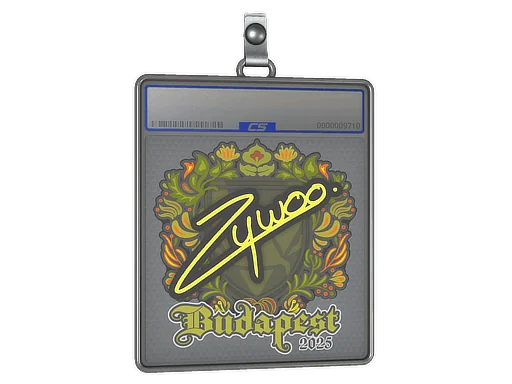 Placa de pegatinas | ZywOo | Budapest 2025