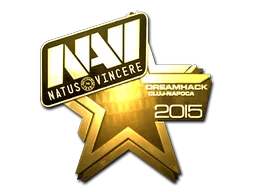 Adesivo | Natus Vincere (Dourado) | Cluj-Napoca 2015