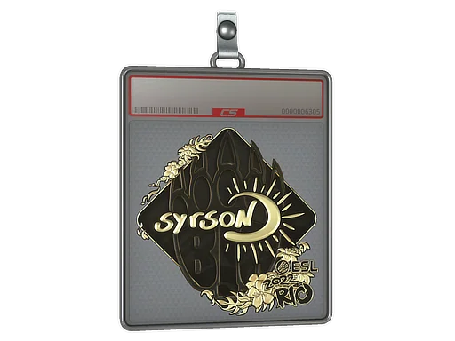 Placa de Adesivo | syrsoN (Dourado) | Rio 2022