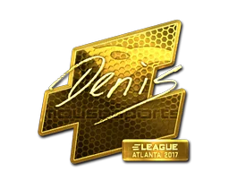 Aufkleber | denis (Gold) | Atlanta 2017