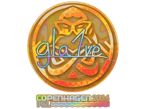 Adesivo | gla1ve (Holográfico) | Copenhague 2024