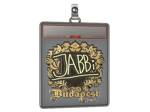 Aufkleberhülle | jabbi (Gold) | Budapest 2025