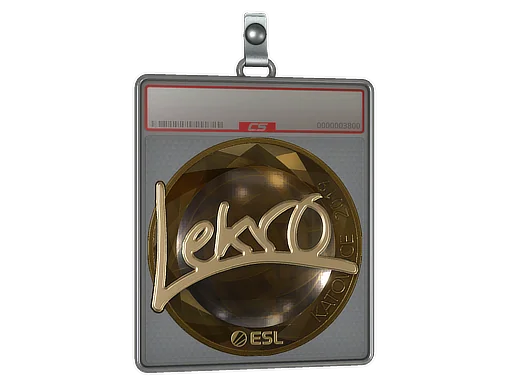 Placa de Adesivo | Lekr0 (Dourado) | Katowice 2019