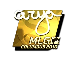 Klistermärke | arya (Guld) | MLG Columbus 2016
