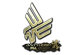 Pegatina | Bad News Eagles (dorada) | Amberes 2022