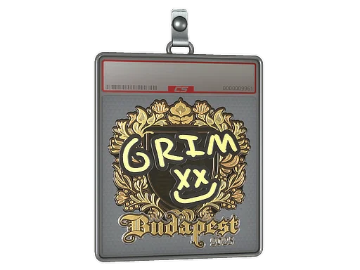 Placa de Adesivo | Grim (Dourado) | Budapeste 2025