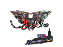 Naklejka | sjuush (holograficzna) | Sztokholm 2021