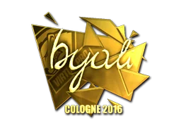 Klistermärke | byali (Guld) | Cologne 2016
