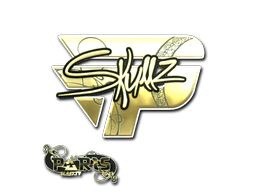 Klistermärke | skullz (Guld) | Paris 2023
