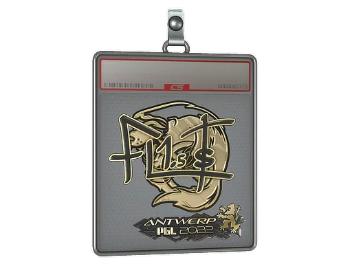 Sticker Slab | FL1T (Gold) | Antwerp 2022