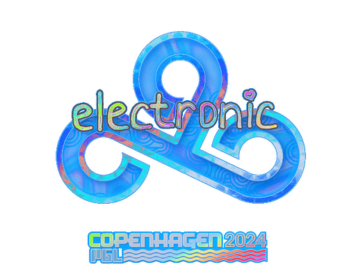 Klistermärke | electronic (holo) | Copenhagen 2024