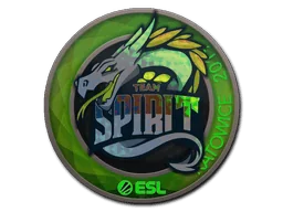 Naklejka | Team Spirit (holograficzna) | Katowice 2019