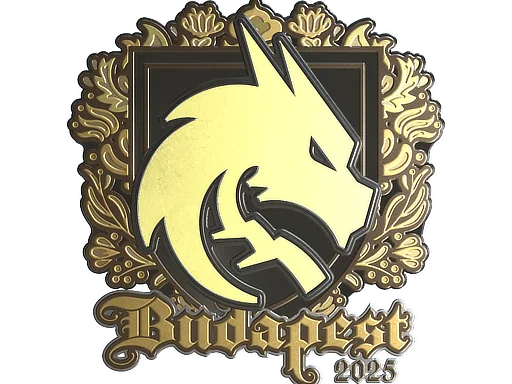 Aufkleber | Team Spirit (Gold) | Budapest 2025