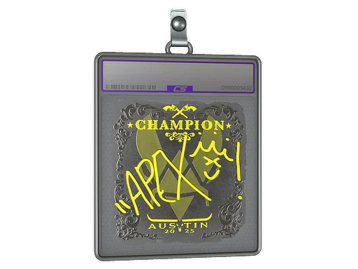 Placa de Adesivo | apEX (Brilhante) | Campeões do Austin 2025