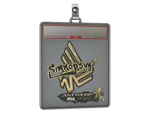 Pokrowiec na naklejkę | sinnopsyy (złota) | Antwerpia 2022