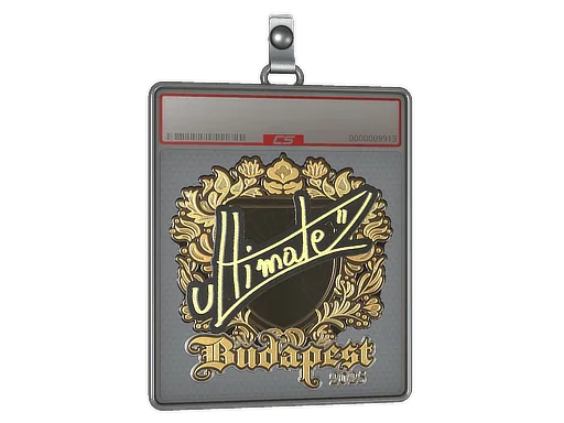 Placa de Adesivo | ultimate (Dourado) | Budapeste 2025