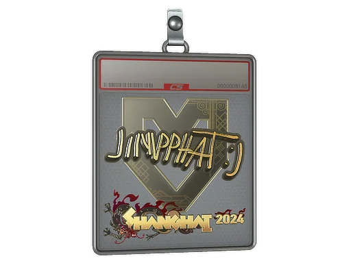 Placa de pegatinas | Jimpphat (dorada) | Shanghái 2024