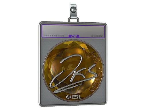 Placa de Adesivo | jks (Brilhante) | Katowice 2019