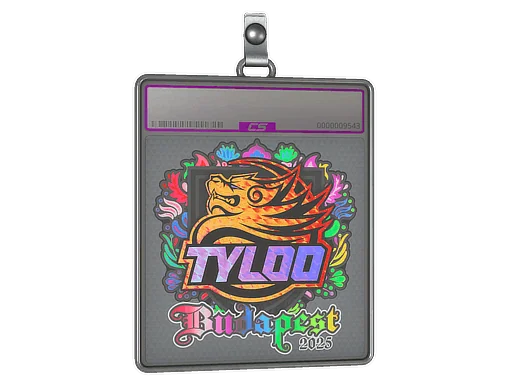 Placa de Adesivo | TYLOO (Holográfico) | Budapeste 2025