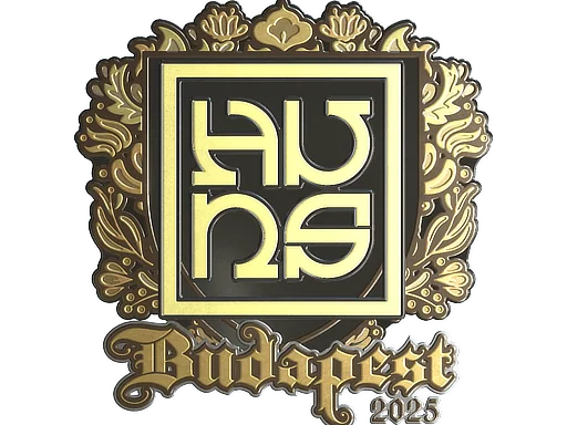 Naklejka | The Huns (złota) | Budapeszt 2025