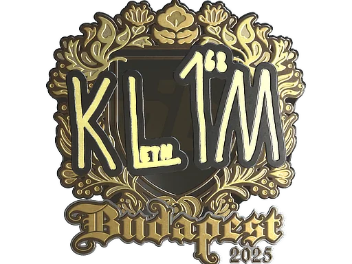 Adesivo | kl1m (Dourado) | Budapeste 2025