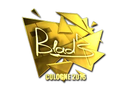 Klistermärke | B1ad3 (Guld) | Cologne 2016