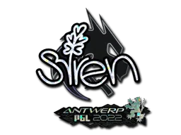Klistermärke | S1ren (glitter) | Antwerp 2022