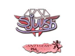 Klistermärke | sjuush (Holo) | Antwerp 2022