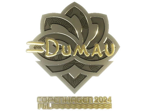 Pegatina | dumau (dorada) | Copenhague 2024