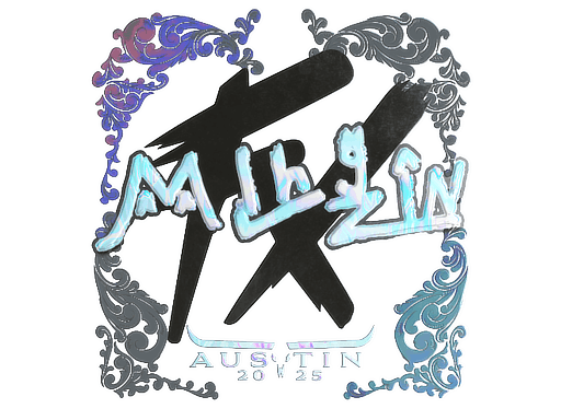 Pegatina | mlhzin (holográfica) | Austin 2025