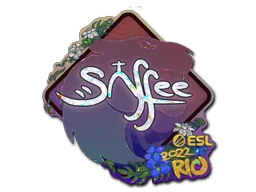 Aufkleber | saffee (Glitzer) | Rio 2022