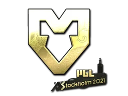 Klistermärke | MOUZ (Guld) | Stockholm 2021