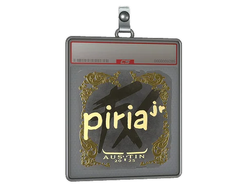 Placa de pegatinas | piriajr (dorada) | Austin 2025