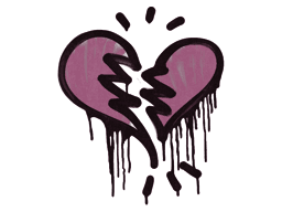 Sealed Graffiti | Broken Heart (Princess Pink)