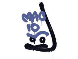 Grafite Lacrado | MAC-10 (Coice) (Azul SWAT)