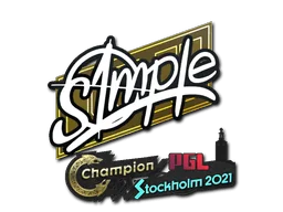 Naklejka | s1mple | Sztokholm 2021