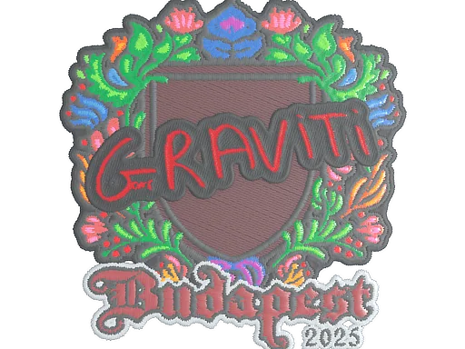 Klistermärke | Graviti (broderi) | Budapest 2025