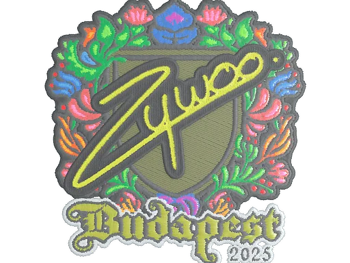 Naklejka | ZywOo (haftowana) | Budapeszt 2025