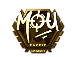Adesivo | mou (Dourado) | Londres 2018